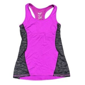 Kyodan Pink and Gray Racerback Tank Top